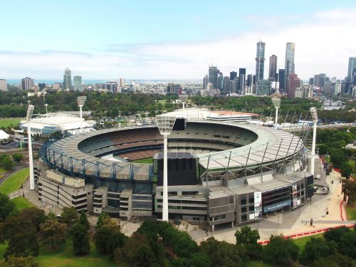 Aerial View of MCG Stadium