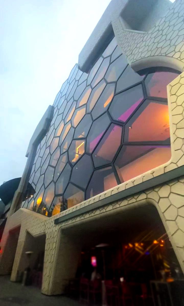 Outside view of the Melbourne Recital Centre's unique hexagonal façade