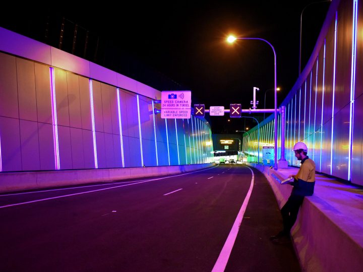 New WestConnex M4-M8 Link has opened with lighting control by Lightmoves