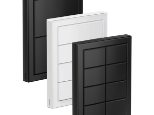 Dynalite Revolution user interfaces in three colour finishes